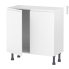 #Meuble de cuisine - Bas - IPOMA Blanc mat - 2 portes - L80 x H70 x P37 cm