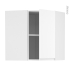 #Meuble de cuisine - Angle haut - IPOMA Blanc mat - 1 porte N°85 L38,8 cm - L65 x H70 x P37 cm
