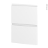 #Façades de cuisine - 2 tiroirs N°52 - IPOMA Blanc mat - L40 x H70 cm
