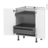 #Meuble de cuisine - Bas - IPOMA Blanc mat - 2 portes 2 tiroirs à l'anglaise - L60 x H70 x P58 cm