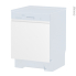 #Porte lave vaisselle - Intégrable N°16 - IPOMA Blanc mat - L60 x H57 cm