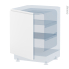 #Porte frigo sous plan - Intégrable N°21 - IPOMA Blanc mat - L60 x H70 cm