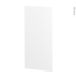 #Finition cuisine - Joue N°33 - IPOMA Blanc mat - Avec sachet de fixation - L58.4 x H125 x Ep.1.6 cm