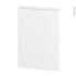 #Finition cuisine Habillage arrière îlot N°94 <br />IPOMA blanc mat , Avec sachet de fixation, L50 x H70 x Ep 2,2 cm 