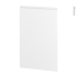 #Finition cuisine - Habillage arrière îlot N°96 - IPOMA blanc mat  - Avec sachet de fixation - à redécouper - L60 x H92 x Ep 2,2 cm