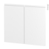 #Finition cuisine - Habillage arrière îlot N°97 - IPOMA blanc mat  - Avec sachet de fixation - L80 x H70 x Ep 2,2 cm