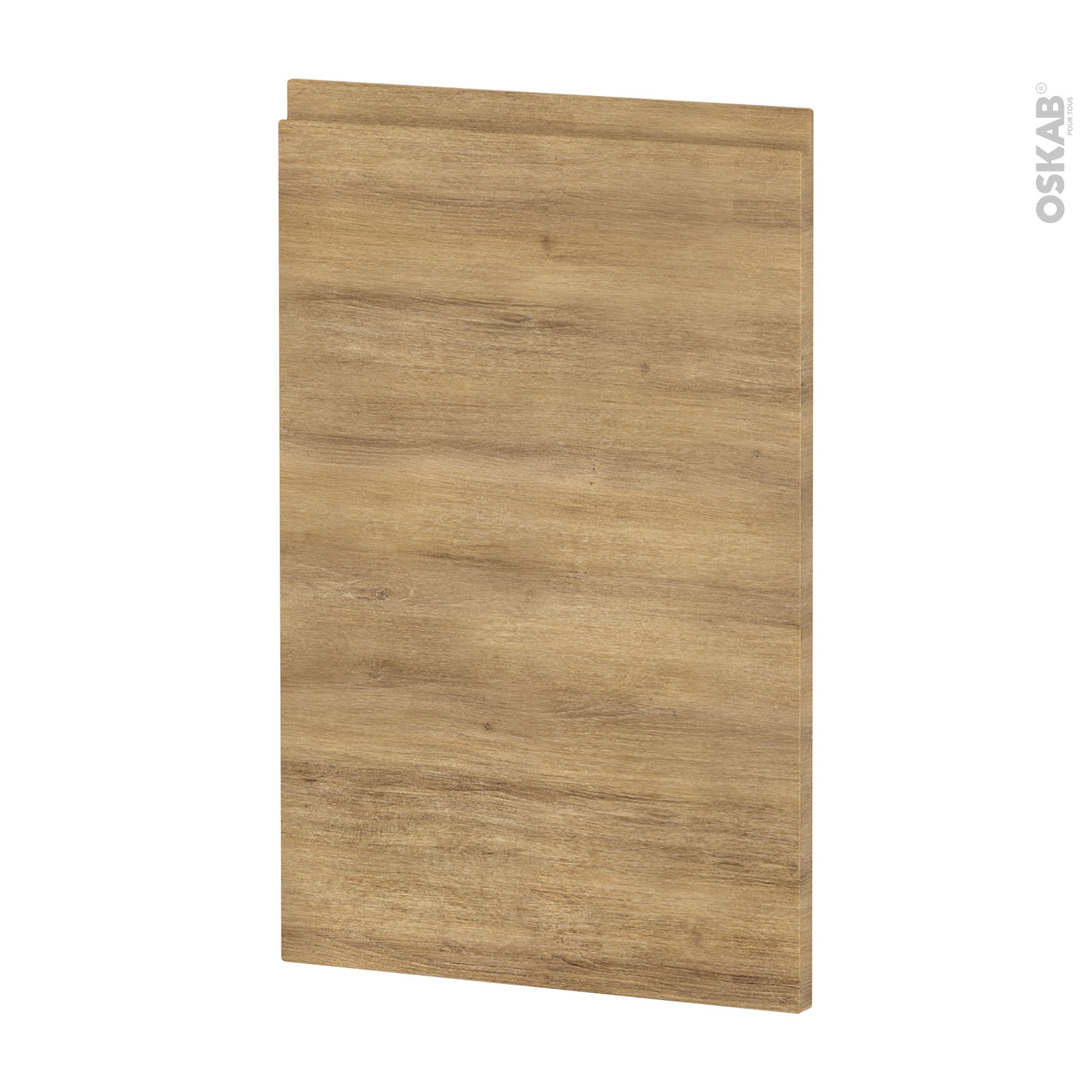 Porte lave vaisselle Full intégrable N°21 IPOMA Chêne naturel L60 x H70 cm  - Oskab