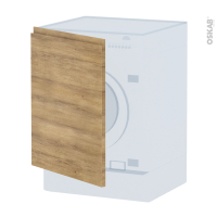 Porte lave linge - à repercer N°21 - IPOMA Chêne naturel - L60 x H70 cm