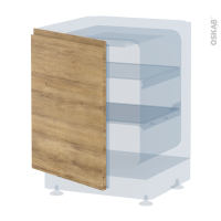 Porte frigo sous plan - Intégrable N°21 - IPOMA Chêne naturel - L60 x H70 cm