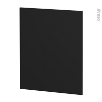 Finition cuisine - Joue N°29 - IPOMA Noir mat - Avec sachet de fixation - A redécouper - L58.4 x H41 cm