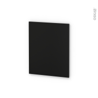 Finition cuisine - Joue N°29 - IPOMA Noir mat - Avec sachet de fixation - L58,4 x H70 x Ep. 1,6 cm