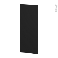 Finition cuisine - Joue N°32 - IPOMA Noir mat - Avec sachet de fixation - L37.4  x H92 x Ep 1.6 cm