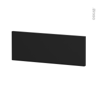 Bandeau colonne frigo - Haut - IPOMA Noir mat - A redécouper - L60 x H22 cm