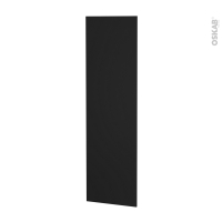 Finition cuisine - Joue N°88 - IPOMA noir mat  - Avec sachet de fixation - L58,4 x H195 x Ep 1,6 cm
