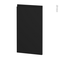 Finition cuisine - Habillage arrière ilôt N°92 - IPOMA noir mat  - Avec sachet de fixation - L40 x H70 x Ep 2,2 cm