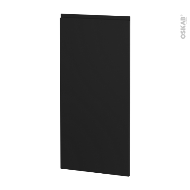 Façades de cuisine Porte N°27 <br />IPOMA Noir mat, L60 x H125 cm 
