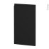 #Finition cuisine Habillage arrière ilôt N°92 <br />IPOMA noir mat , Avec sachet de fixation, L40 x H70 x Ep 2,2 cm 