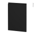 #Finition cuisine - Habillage arrière îlot N°94 - IPOMA noir mat  - Avec sachet de fixation - L50 x H70 x Ep 2,2 cm