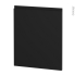 #Finition cuisine - Habillage arrière îlot N°95 - IPOMA noir mat  - Avec sachet de fixation - L60 x H70 x Ep 2,2 cm