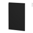 #Finition cuisine - Habillage arrière îlot N°96 - IPOMA noir mat  - Avec sachet de fixation - à redécouper - L60 x H92 x Ep 2,2 cm