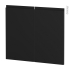 #Finition cuisine - Habillage arrière îlot N°97 - IPOMA noir mat  - Avec sachet de fixation - L80 x H70 x Ep 2,2 cm