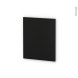 Finition cuisine - Joue N°29 - IPOMA Noir mat - Avec sachet de fixation - L58.4 x H70 x Ep. 1.6 cm