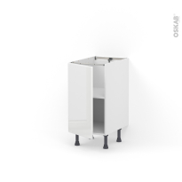 Meuble de cuisine - Bas - IRIS Blanc - 1 porte - L40 x H70 x P58 cm