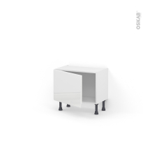 Meuble de cuisine - Bas - IRIS Blanc - 1 porte - L60 x H41 x P37 cm