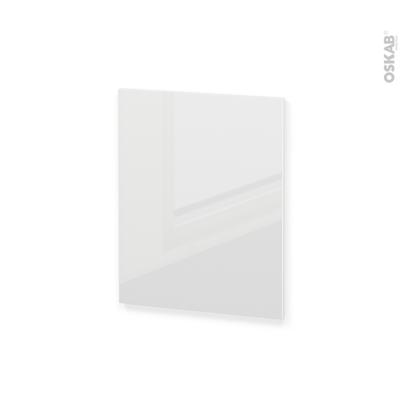 Finition cuisine - Joue N°29 - IRIS Blanc - Avec sachet de fixation - A redécouper - L58 x H41 x Ep.1.6 cm