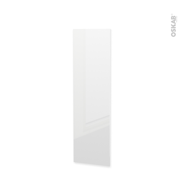 Finition cuisine - Joue N°88 - IRIS Blanc  - Avec sachet de fixation - L58 x H195 x Ep 1,6 cm