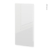 #Façades de cuisine - Porte N°27 - IRIS Blanc - L60 x H125 cm