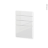 #Façades de cuisine - 4 tiroirs N°55 - IRIS Blanc - L50 x H70 cm