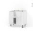 #Meuble de cuisine - Bas - IRIS Blanc - 2 portes - L80 x H70 x P58 cm