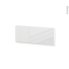 #Façades de cuisine - Face tiroir N°38 - IRIS Blanc - L80 x H31 cm