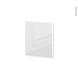 Façades de cuisine - Porte N°15 - IRIS Blanc - L50 x H57 cm