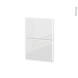 Façades de cuisine - 2 tiroirs N°52 - IRIS Blanc - L40 x H70 cm