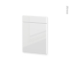Façades de cuisine - 1 porte 1 tiroir N°54 - IRIS Blanc - L50 x H70 cm
