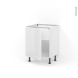 Meuble de cuisine - Sous évier - IRIS Blanc - 1 porte - L60 x H70 x P58 cm