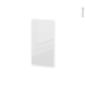 Finition cuisine - Joue N°30 - IRIS Blanc - Avec sachet de fixation - L37 x H70 x Ep.1.6 cm