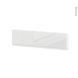 Façades de cuisine - Face tiroir N°41 - IRIS Blanc - L100 x H25 cm