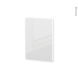Finition cuisine - Habillage arrière îlot N°94 - IRIS Blanc  - Avec sachet de fixation - L50 x H70 x Ep 1,6 cm