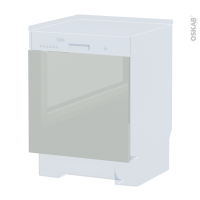 Porte lave vaisselle - Intégrable N°16 - IVIA Gris - L60 x H57 cm