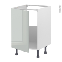 Meuble de cuisine - Sous évier - IVIA Gris - 1 porte - L50 x H70 x P58 cm