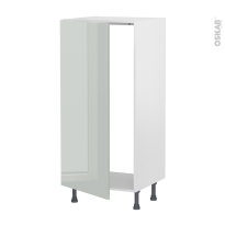 Colonne de cuisine N°27 - Armoire frigo encastrable - IVIA Gris - 1 porte - L60 x H125 x P58 cm