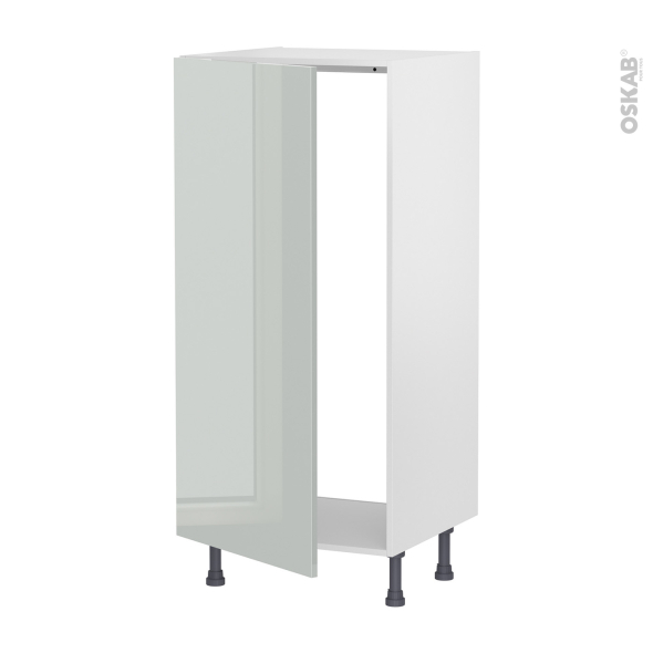 Colonne de cuisine N°27 - Armoire frigo encastrable - IVIA Gris - 1 porte - L60 x H125 x P58 cm