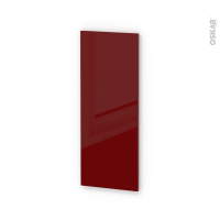 Finition cuisine - Joue N°32 - IVIA Rouge - Avec sachet de fixation - L37 x H92 x Ep.1.6 cm