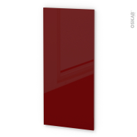 Finition cuisine - Joue N°33 - IVIA Rouge - Avec sachet de fixation - L58 x H125 x Ep.1.6 cm