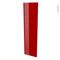 Finition cuisine - Joue N°89 - IVIA Rouge  - Avec sachet de fixation - L58 x H217 x Ep 1,6 cm