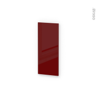 Finition cuisine - Habillage arrière ilôt N°91 - IVIA Rouge  - Avec sachet de fixation - L30 x H70 x Ep 1,6 cm