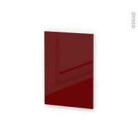 Finition cuisine - Habillage arrière îlot N°94 - IVIA Rouge  - Avec sachet de fixation - L50 x H70 x Ep 1,6 cm